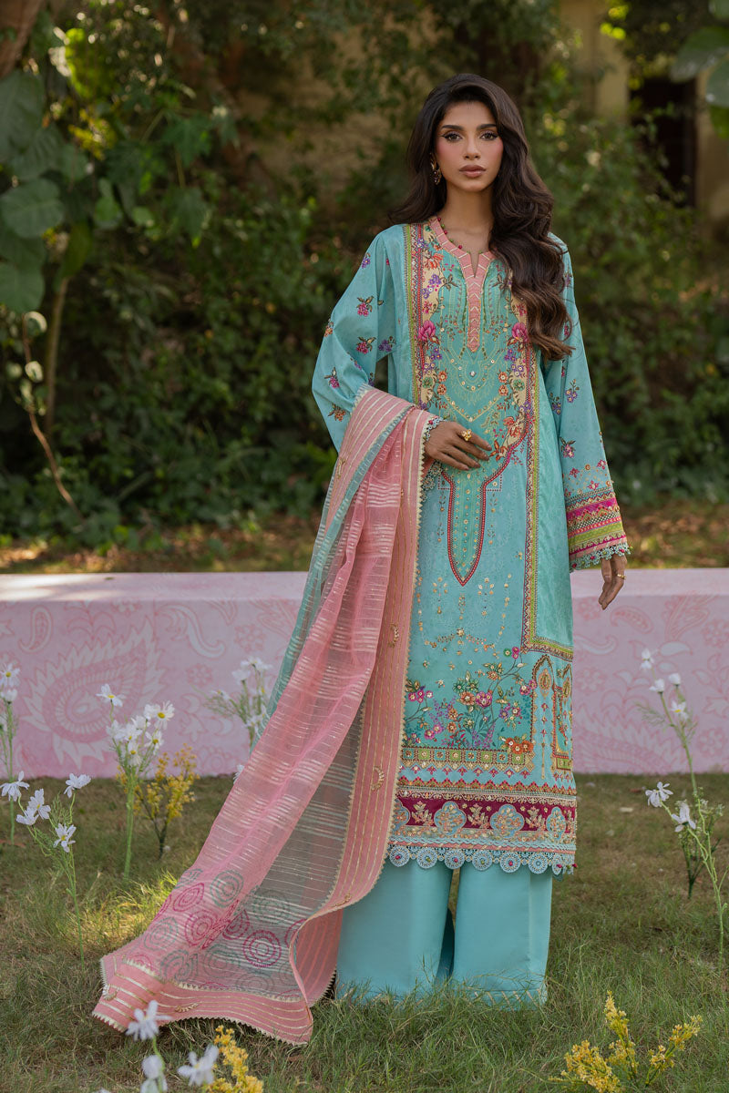 Qalamkar | Luxe Silk |   UA-06 SARA - by - Libasekhas UK - Registered Vendor of : Qalamkar - 100% Original Designer Dresss