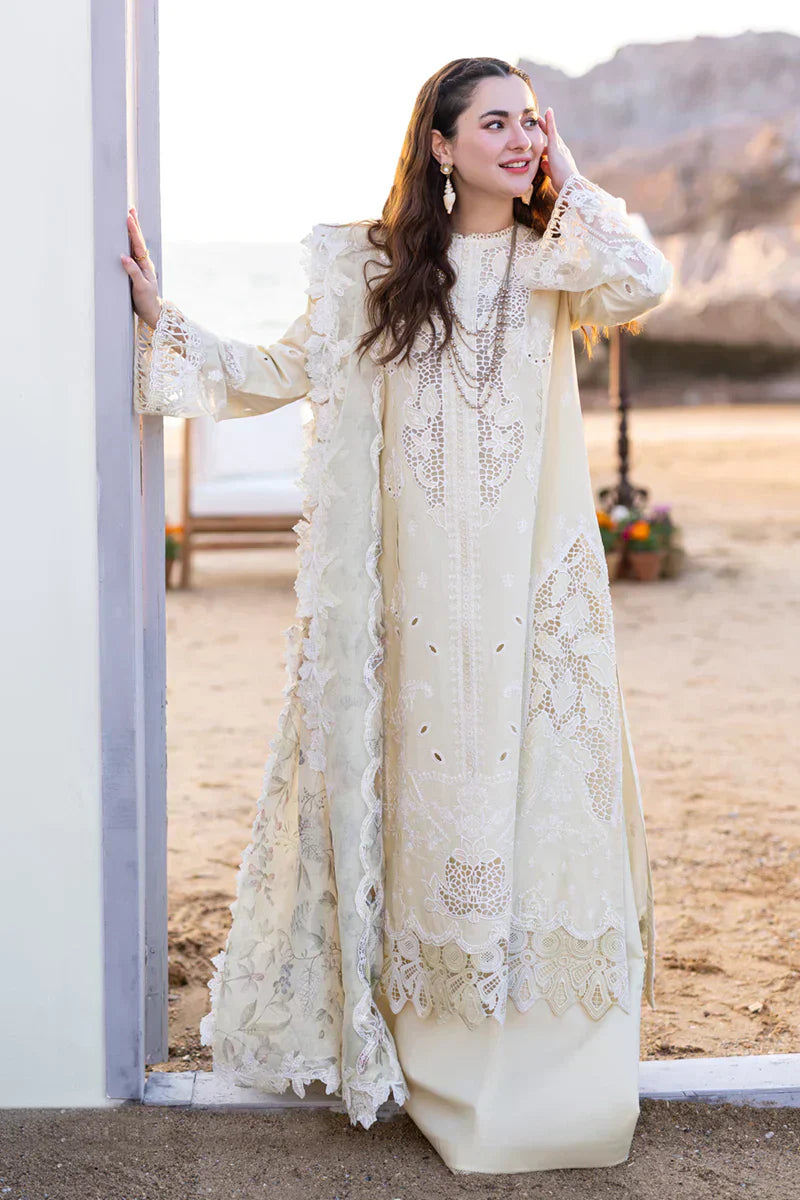 Qalamkar | Sahil Kinare Luxury Lawn | FP-01 JANA - by - Libasekhas UK - Registered Vendor of : Qalamkar - 100% Original Designer Dresss
