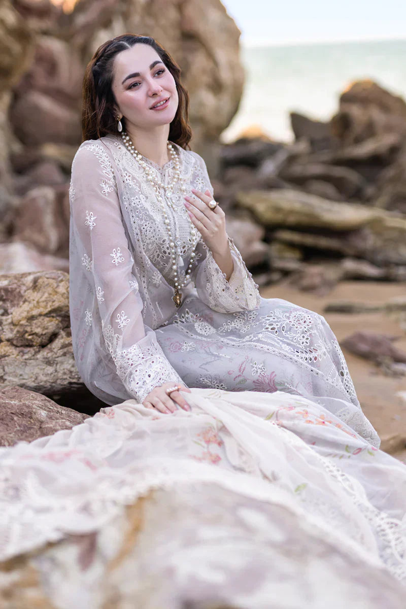 Qalamkar | Sahil Kinare Luxury Lawn | FP-11 EMIRA - by - Libasekhas UK - Registered Vendor of : Qalamkar - 100% Original Designer Dresss