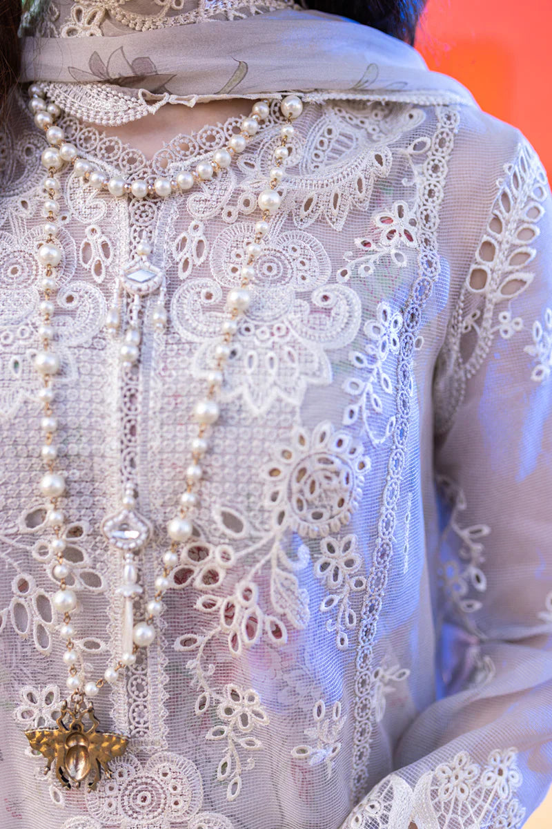 Qalamkar | Sahil Kinare Luxury Lawn | FP-11 EMIRA - by - Libasekhas UK - Registered Vendor of : Qalamkar - 100% Original Designer Dresss