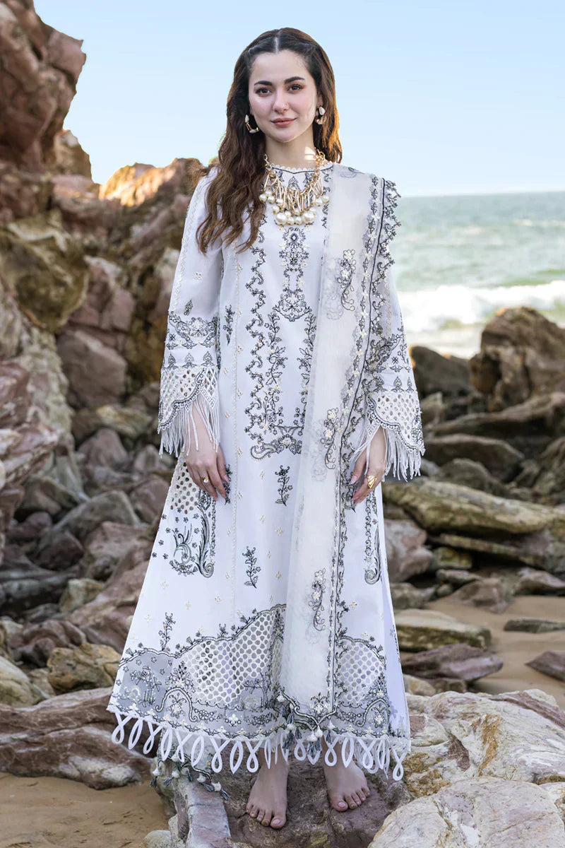 Qalamkar | Sahil Kinare Luxury Lawn | FP-02 FIZA - by - Libasekhas UK - Registered Vendor of : Qalamkar - 100% Original Designer Dresss