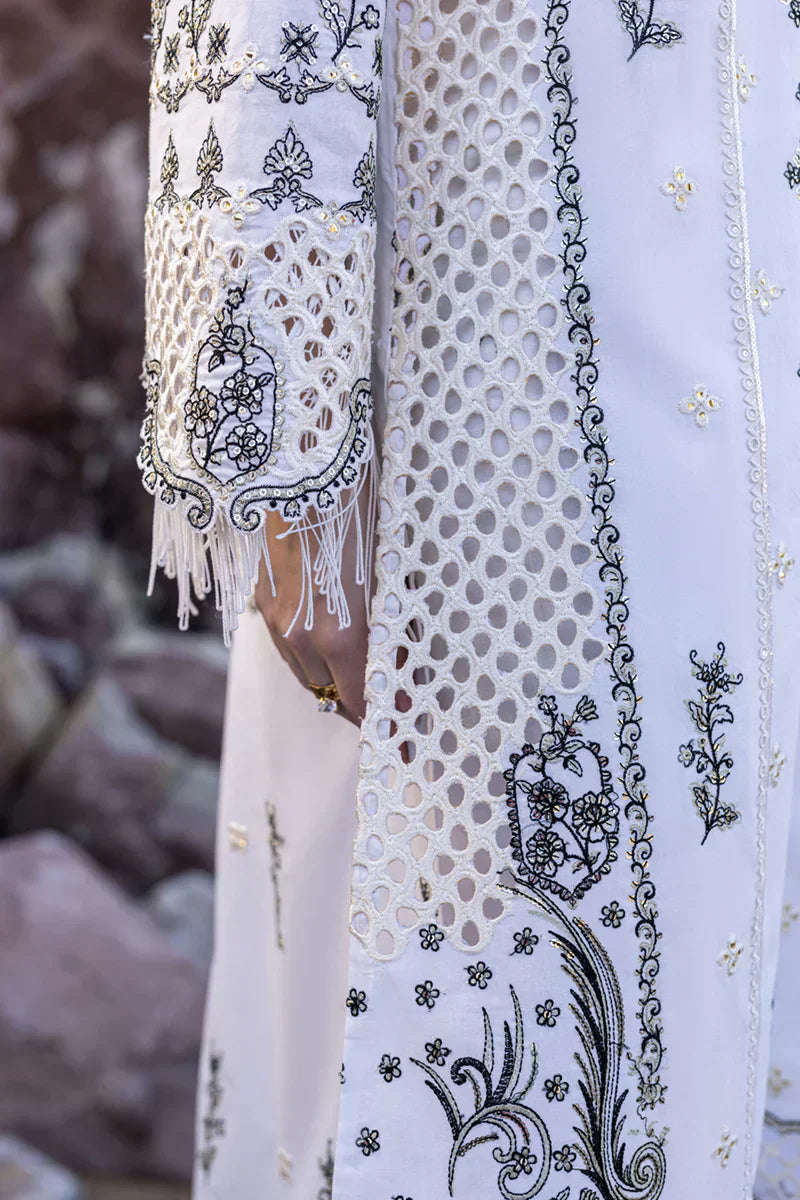 Qalamkar | Sahil Kinare Luxury Lawn | FP-02 FIZA - by - Libasekhas UK - Registered Vendor of : Qalamkar - 100% Original Designer Dresss