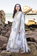 Qalamkar | Sahil Kinare Luxury Lawn | FP-02 FIZA - by - Libasekhas UK - Registered Vendor of : Qalamkar - 100% Original Designer Dresss