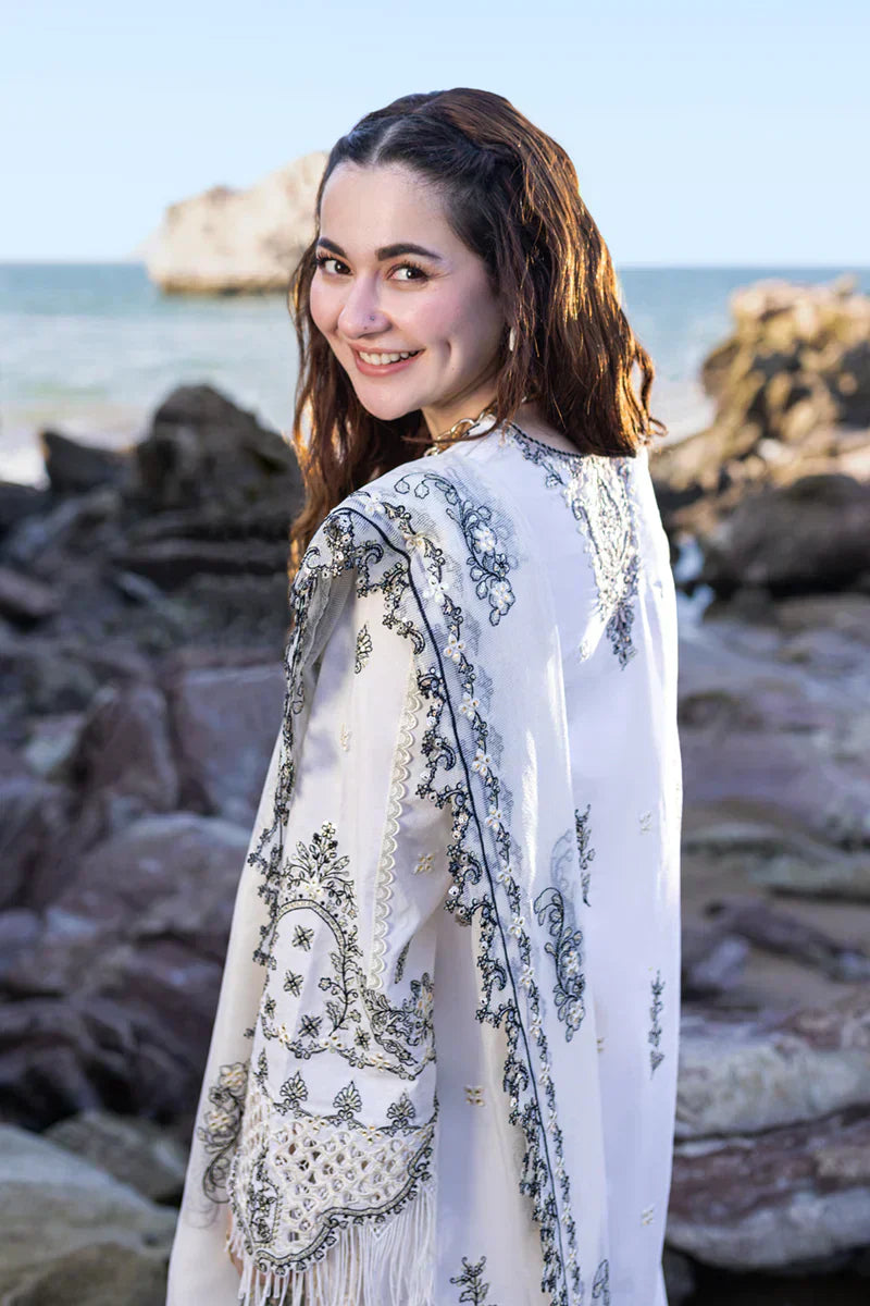 Qalamkar | Sahil Kinare Luxury Lawn | FP-02 FIZA - by - Libasekhas UK - Registered Vendor of : Qalamkar - 100% Original Designer Dresss