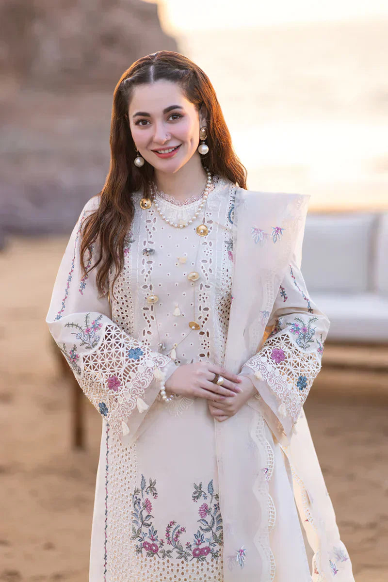 Qalamkar | Sahil Kinare Luxury Lawn | FP-09 SELIN - by - Libasekhas UK - Registered Vendor of : Qalamkar - 100% Original Designer Dresss