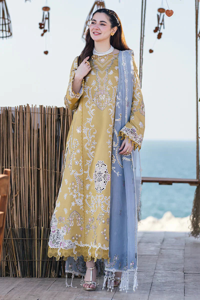Qalamkar | Sahil Kinare Luxury Lawn | FP-03 SELMA - by - Libasekhas UK - Registered Vendor of : Qalamkar - 100% Original Designer Dresss