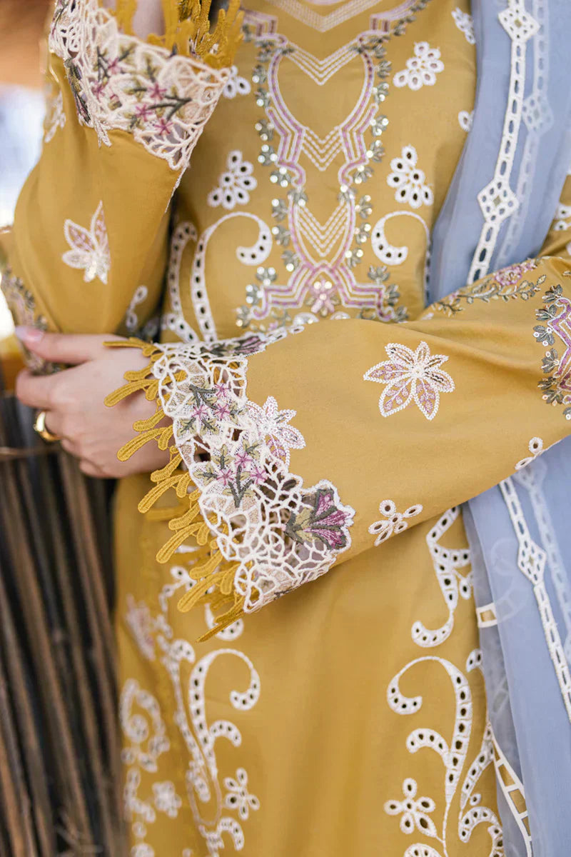 Qalamkar | Sahil Kinare Luxury Lawn | FP-03 SELMA - by - Libasekhas UK - Registered Vendor of : Qalamkar - 100% Original Designer Dresss
