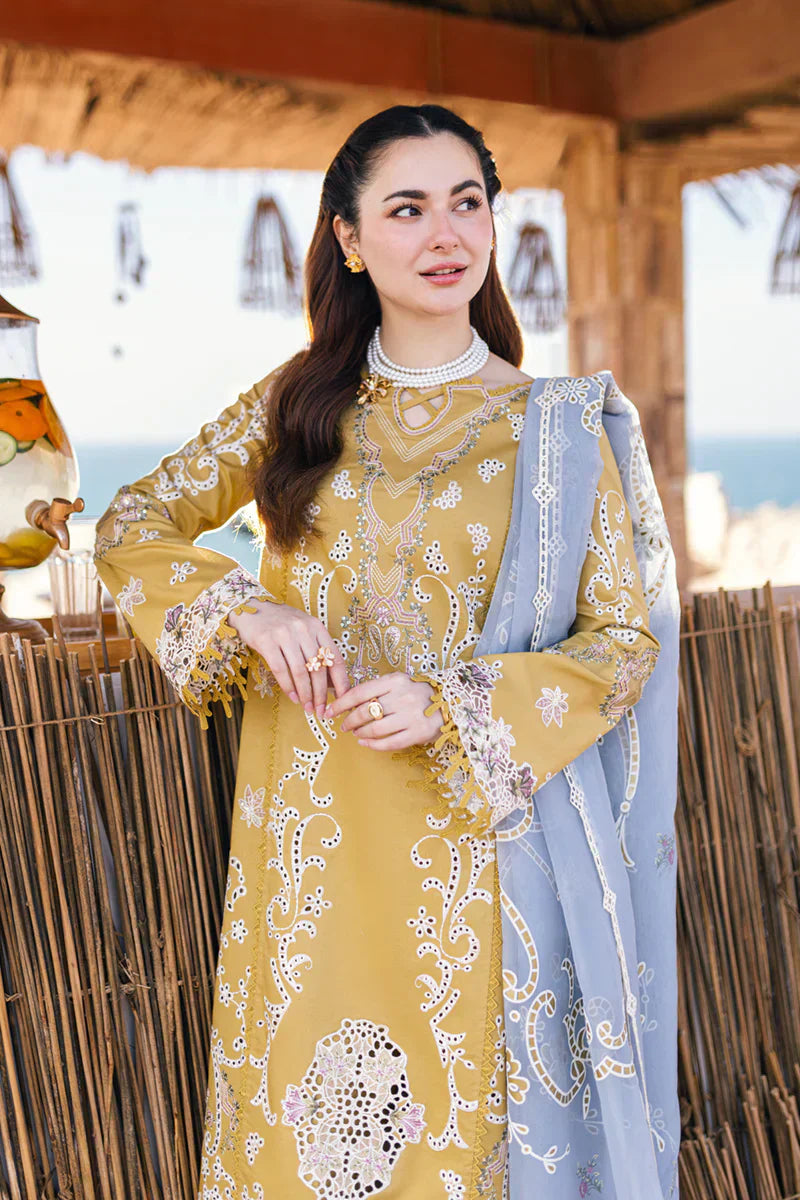 Qalamkar | Sahil Kinare Luxury Lawn | FP-03 SELMA - by - Libasekhas UK - Registered Vendor of : Qalamkar - 100% Original Designer Dresss