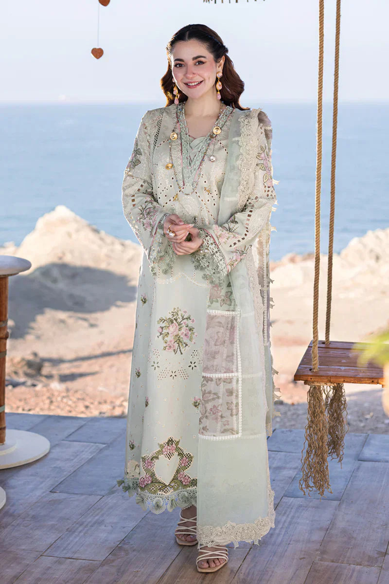 Qalamkar | Sahil Kinare Luxury Lawn | FP-15 RANIA - by - Libasekhas UK - Registered Vendor of : Qalamkar - 100% Original Designer Dresss