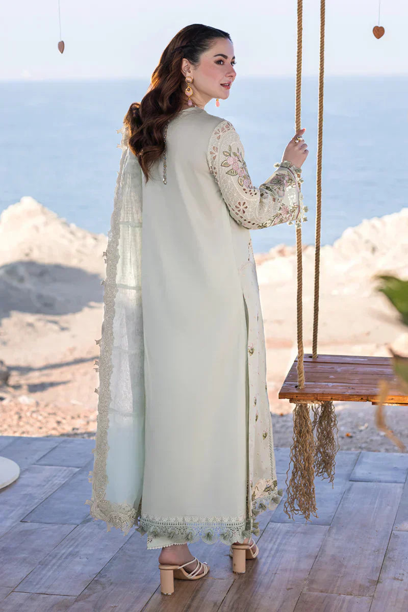 Qalamkar | Sahil Kinare Luxury Lawn | FP-15 RANIA - by - Libasekhas UK - Registered Vendor of : Qalamkar - 100% Original Designer Dresss