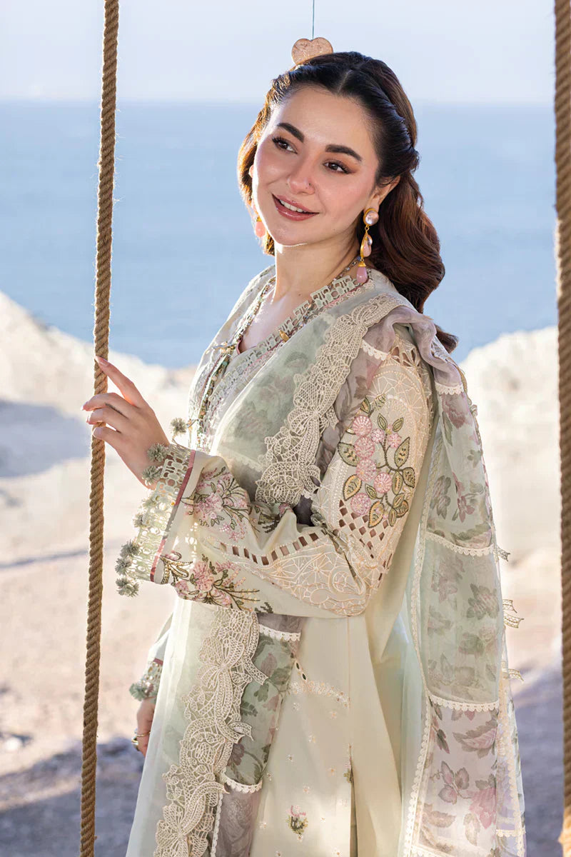 Qalamkar | Sahil Kinare Luxury Lawn | FP-15 RANIA - by - Libasekhas UK - Registered Vendor of : Qalamkar - 100% Original Designer Dresss