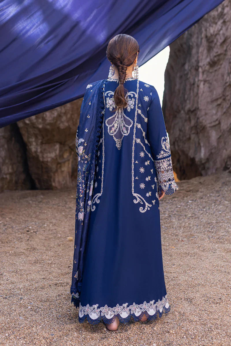 Qalamkar | Sahil Kinare Luxury Lawn | FP-06 MIRAY - by - Libasekhas UK - Registered Vendor of : Qalamkar - 100% Original Designer Dresss