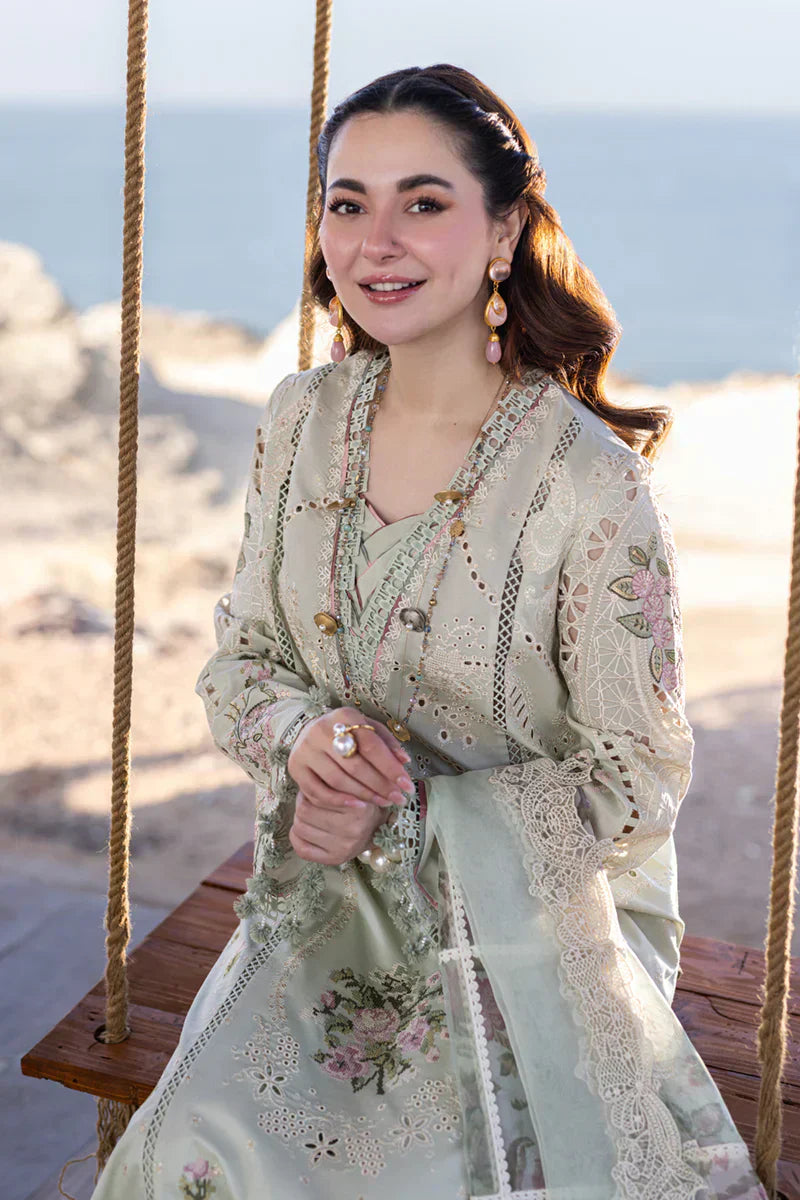 Qalamkar | Sahil Kinare Luxury Lawn | FP-15 RANIA - by - Libasekhas UK - Registered Vendor of : Qalamkar - 100% Original Designer Dresss