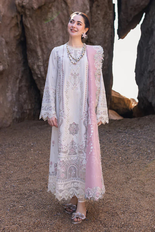 Qalamkar | Sahil Kinare Luxury Lawn | FP-13 MELEK - by - Libasekhas UK - Registered Vendor of : Qalamkar - 100% Original Designer Dresss
