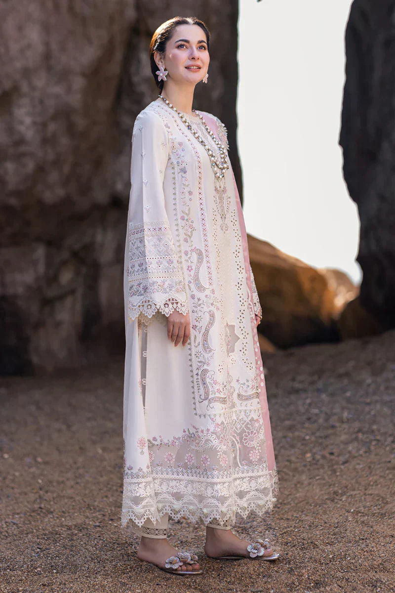 Qalamkar | Sahil Kinare Luxury Lawn | FP-13 MELEK - by - Libasekhas UK - Registered Vendor of : Qalamkar - 100% Original Designer Dresss