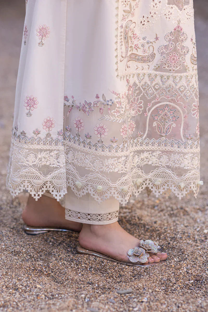 Qalamkar | Sahil Kinare Luxury Lawn | FP-13 MELEK - by - Libasekhas UK - Registered Vendor of : Qalamkar - 100% Original Designer Dresss