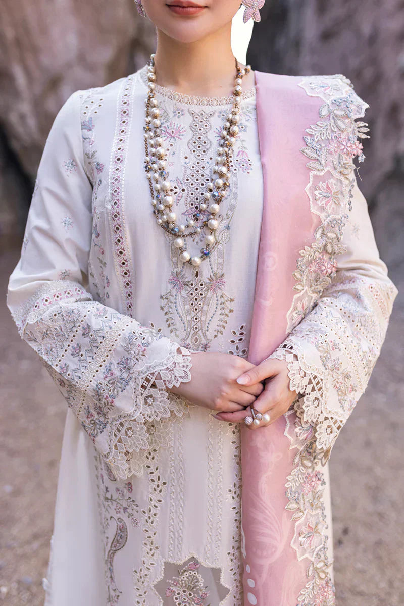 Qalamkar | Sahil Kinare Luxury Lawn | FP-13 MELEK - by - Libasekhas UK - Registered Vendor of : Qalamkar - 100% Original Designer Dresss