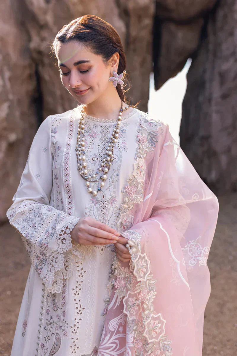 Qalamkar | Sahil Kinare Luxury Lawn | FP-13 MELEK - by - Libasekhas UK - Registered Vendor of : Qalamkar - 100% Original Designer Dresss