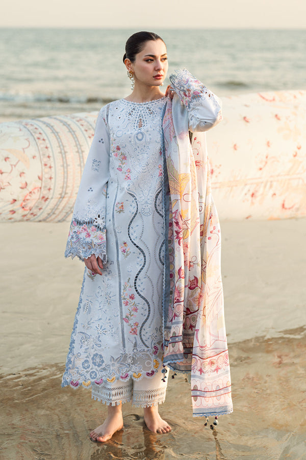 Qalamkar | Sahil Luxury Lawn | FK-02 ISABELLA - by - Libasekhas UK - Registered Vendor of : Qalamkar - 100% Original Designer Dresss