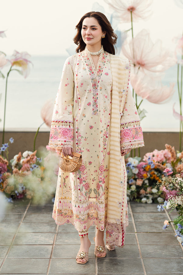 Qalamkar | Sahil Luxury Lawn | FK-14 SCARLETT - by - Libasekhas UK - Registered Vendor of : Qalamkar - 100% Original Designer Dresss