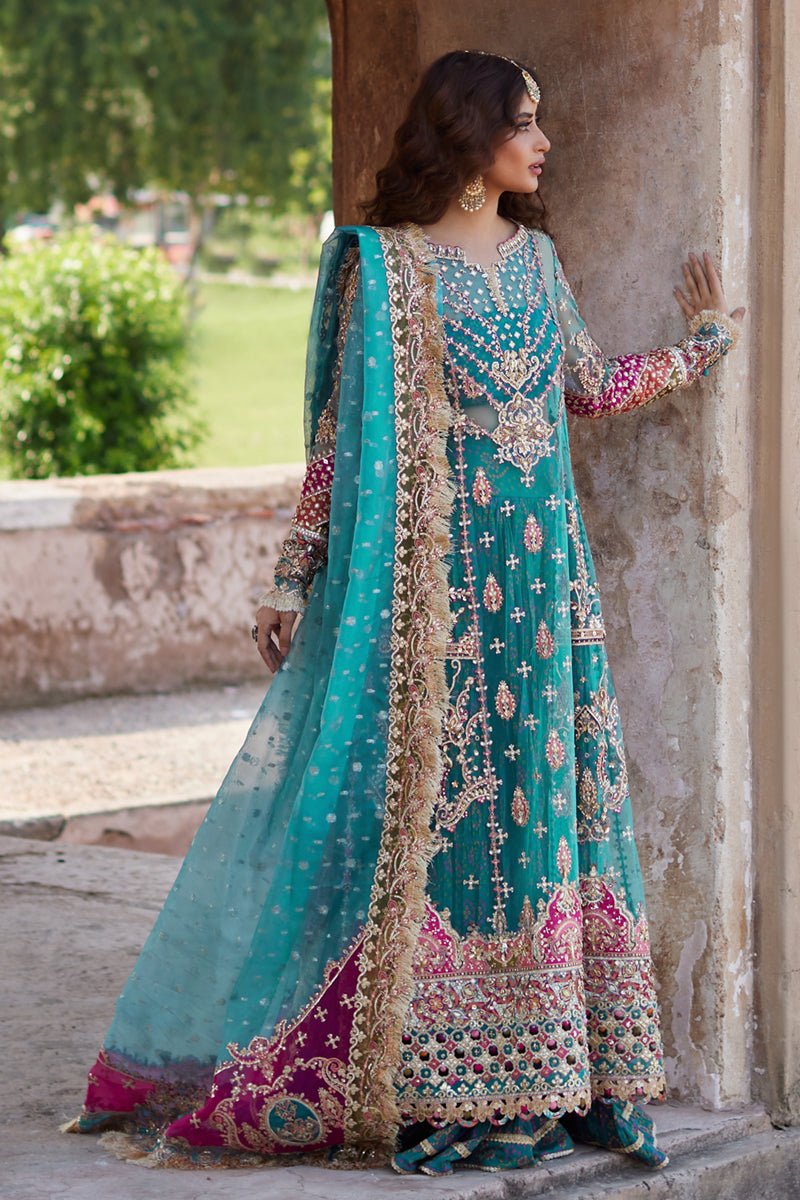 Qalamkar | Shadmani Luxury Formals | Sama SH-03 - by - Libasekhas UK - Registered Vendor of : Qalamkar - 100% Original Designer Dresss
