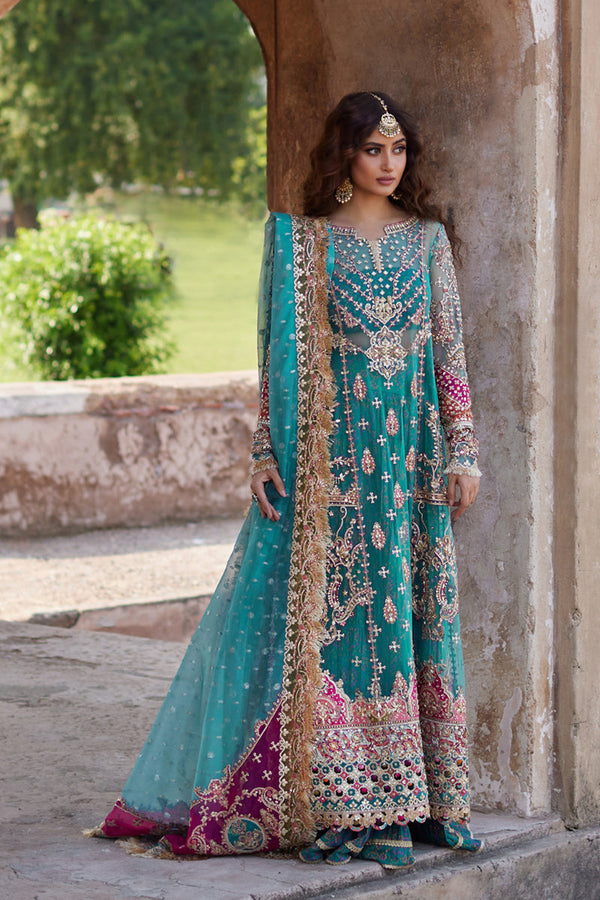 Qalamkar | Shadmani Luxury Formals | Sama SH-03 - by - Libasekhas UK - Registered Vendor of : Qalamkar - 100% Original Designer Dresss