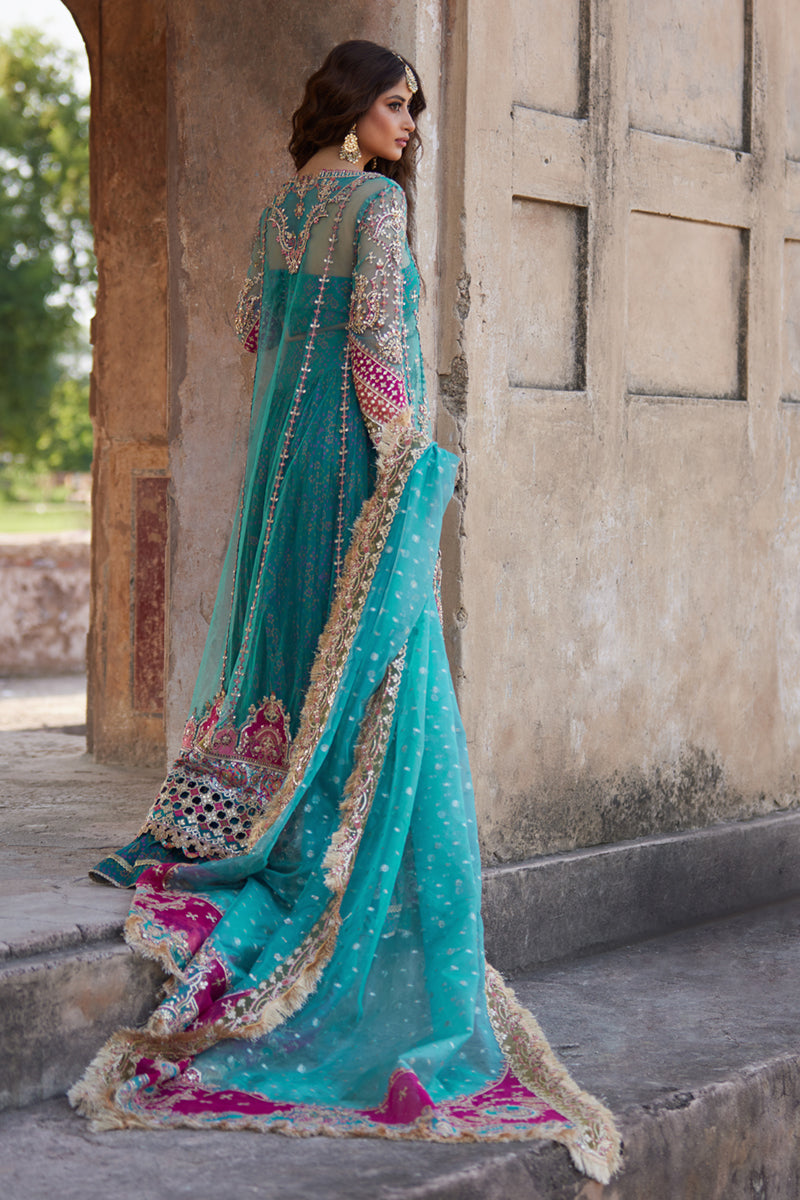 Qalamkar | Shadmani Luxury Formals | Sama SH-03 - by - Libasekhas UK - Registered Vendor of : Qalamkar - 100% Original Designer Dresss