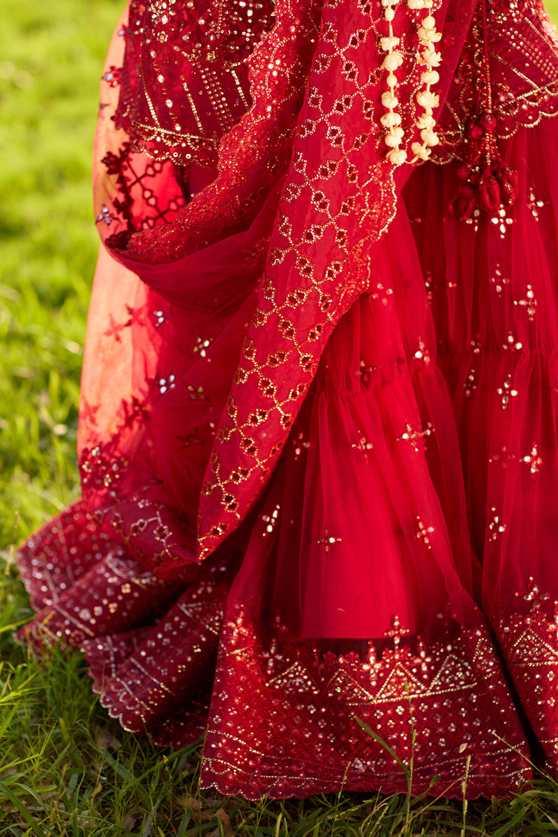 Qalamkar | Shadmani Luxury Formals |  Nurah SH-07 - by - Libasekhas UK - Registered Vendor of : Qalamkar - 100% Original Designer Dresss