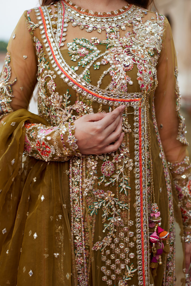 Qalamkar | Shadmani Luxury Formals | Rameesha SH-01 - by - Libasekhas UK - Registered Vendor of : Qalamkar - 100% Original Designer Dresss