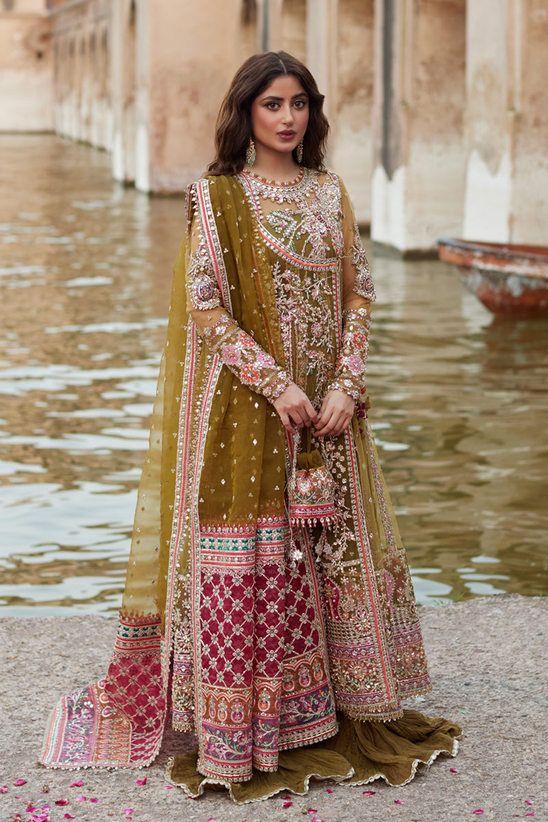 Qalamkar | Shadmani Luxury Formals | Rameesha SH-01 - by - Libasekhas UK - Registered Vendor of : Qalamkar - 100% Original Designer Dresss