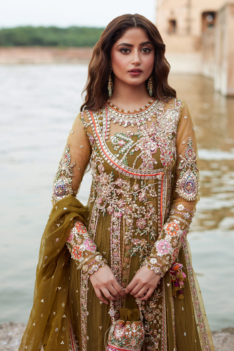 Qalamkar | Shadmani Luxury Formals | Rameesha SH-01 - by - Libasekhas UK - Registered Vendor of : Qalamkar - 100% Original Designer Dresss