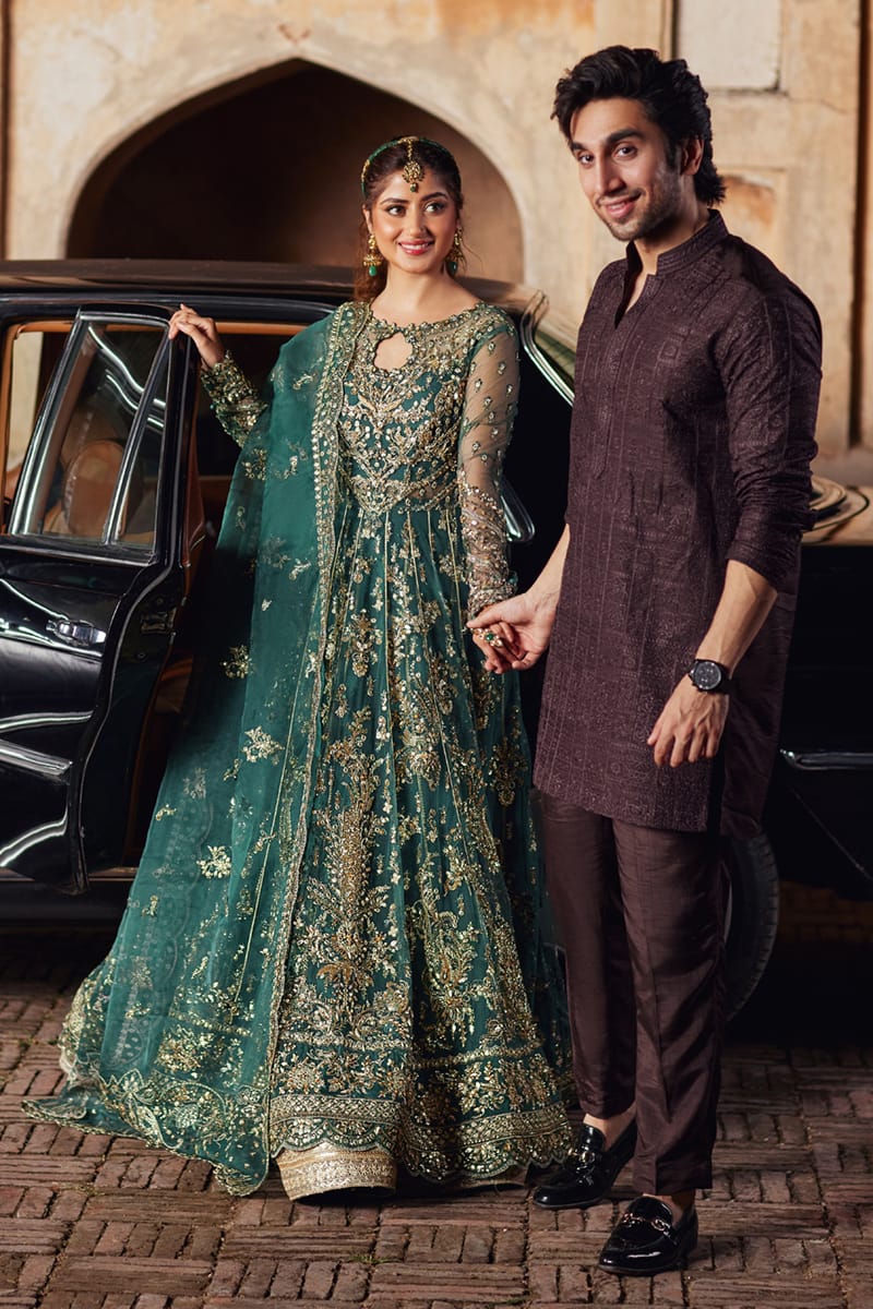 Qalamkar | Shadmani Luxury Formals |  Hala SH-06 - by - Libasekhas UK - Registered Vendor of : Qalamkar - 100% Original Designer Dresss