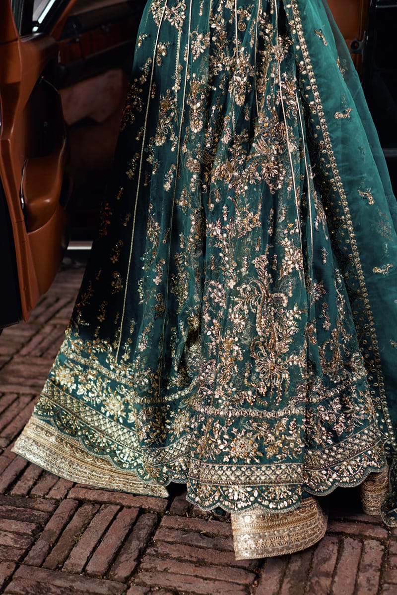 Qalamkar | Shadmani Luxury Formals |  Hala SH-06 - by - Libasekhas UK - Registered Vendor of : Qalamkar - 100% Original Designer Dresss