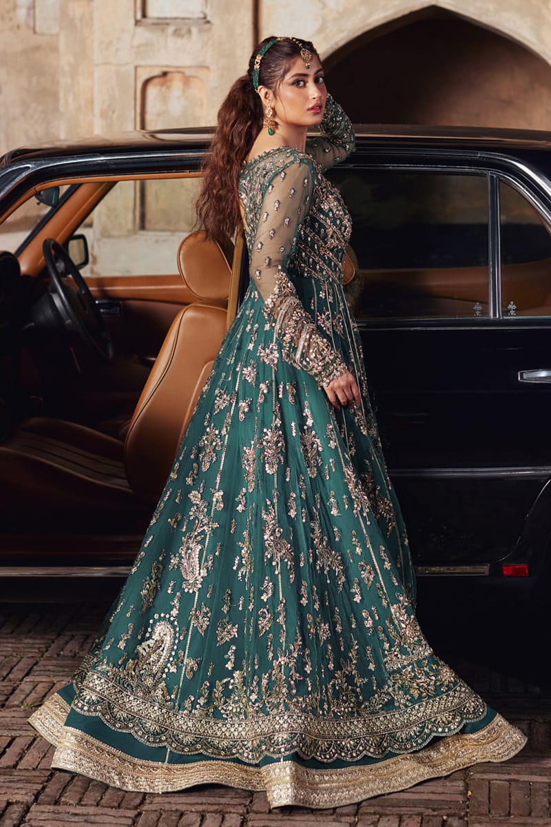Qalamkar | Shadmani Luxury Formals |  Hala SH-06 - by - Libasekhas UK - Registered Vendor of : Qalamkar - 100% Original Designer Dresss
