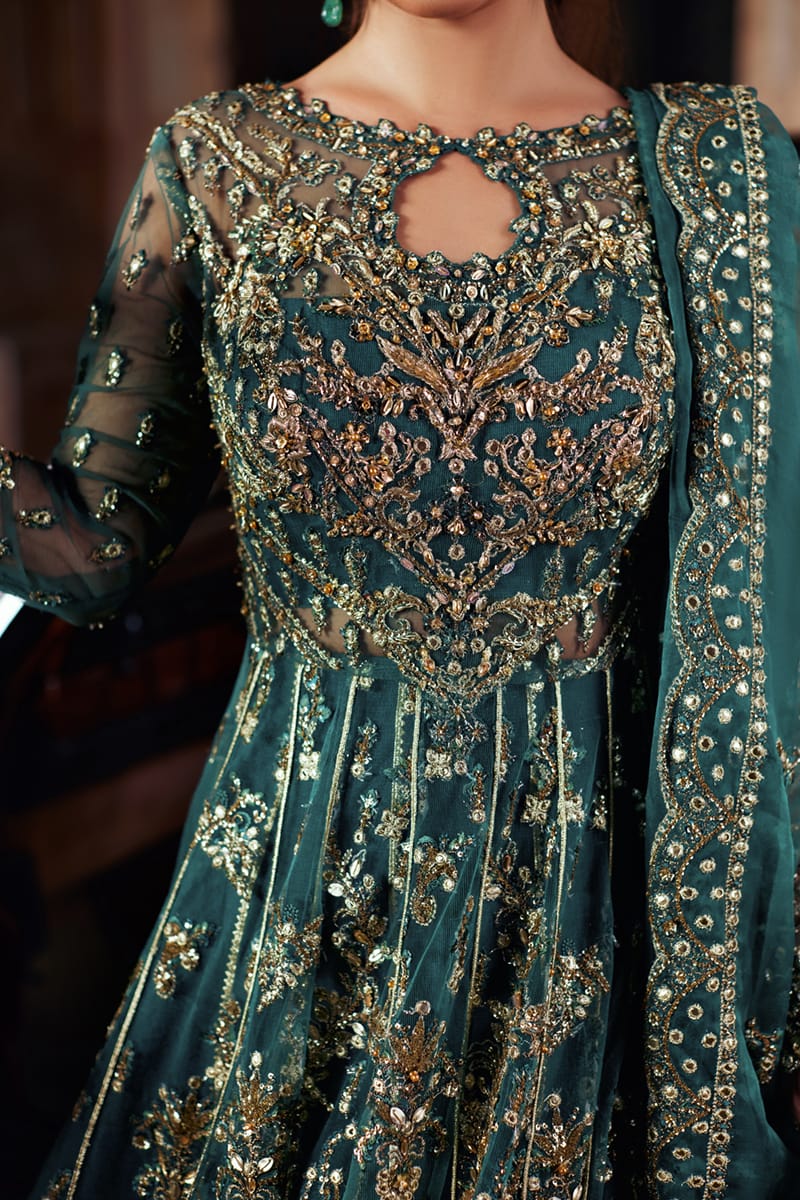 Qalamkar | Shadmani Luxury Formals |  Hala SH-06 - by - Libasekhas UK - Registered Vendor of : Qalamkar - 100% Original Designer Dresss