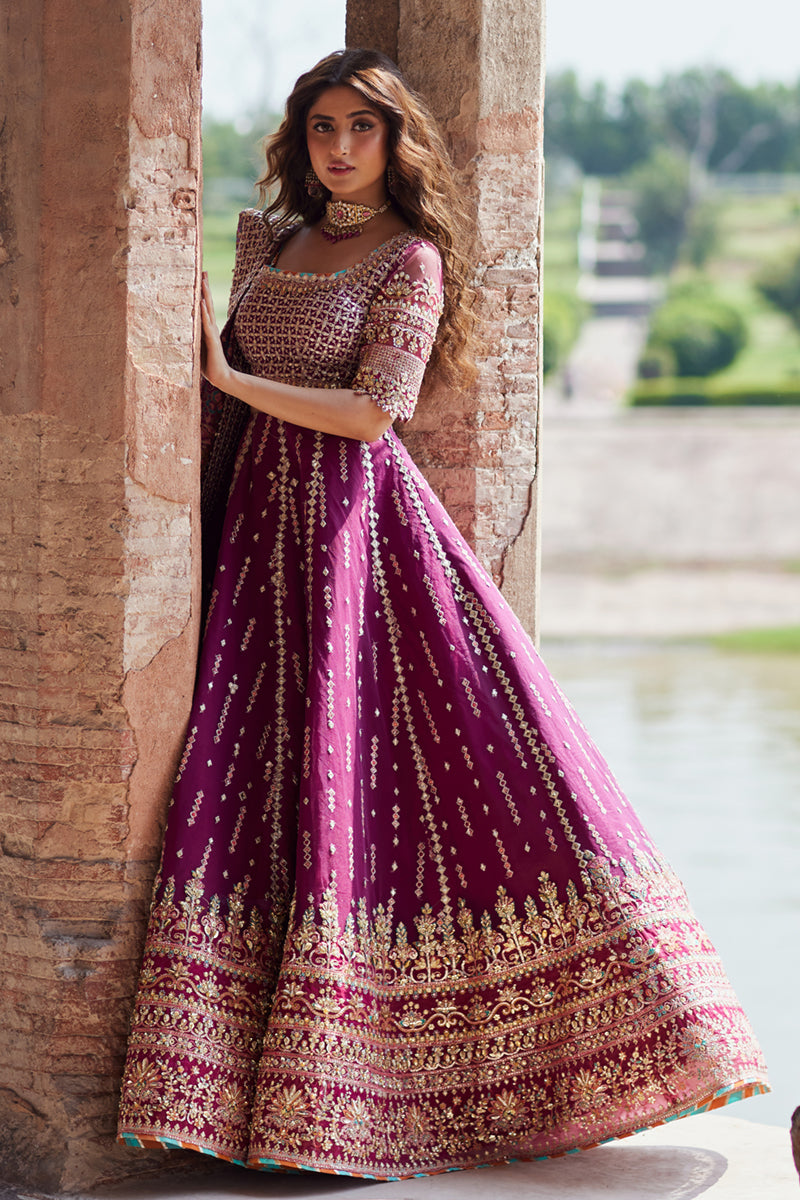 Qalamkar | Shadmani Luxury Formals |  Alya SH-04 - by - Libasekhas UK - Registered Vendor of : Qalamkar - 100% Original Designer Dresss
