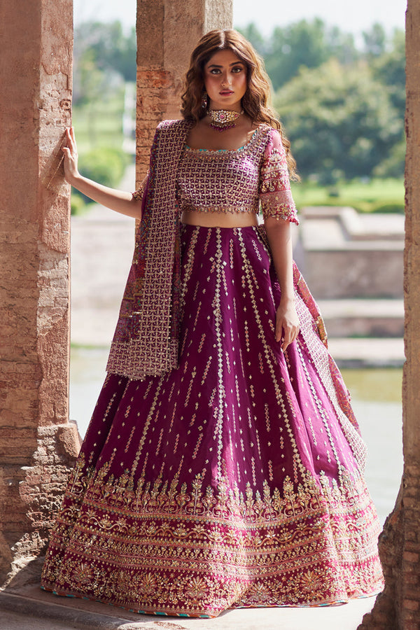 Qalamkar | Shadmani Luxury Formals |  Alya SH-04 - by - Libasekhas UK - Registered Vendor of : Qalamkar - 100% Original Designer Dresss