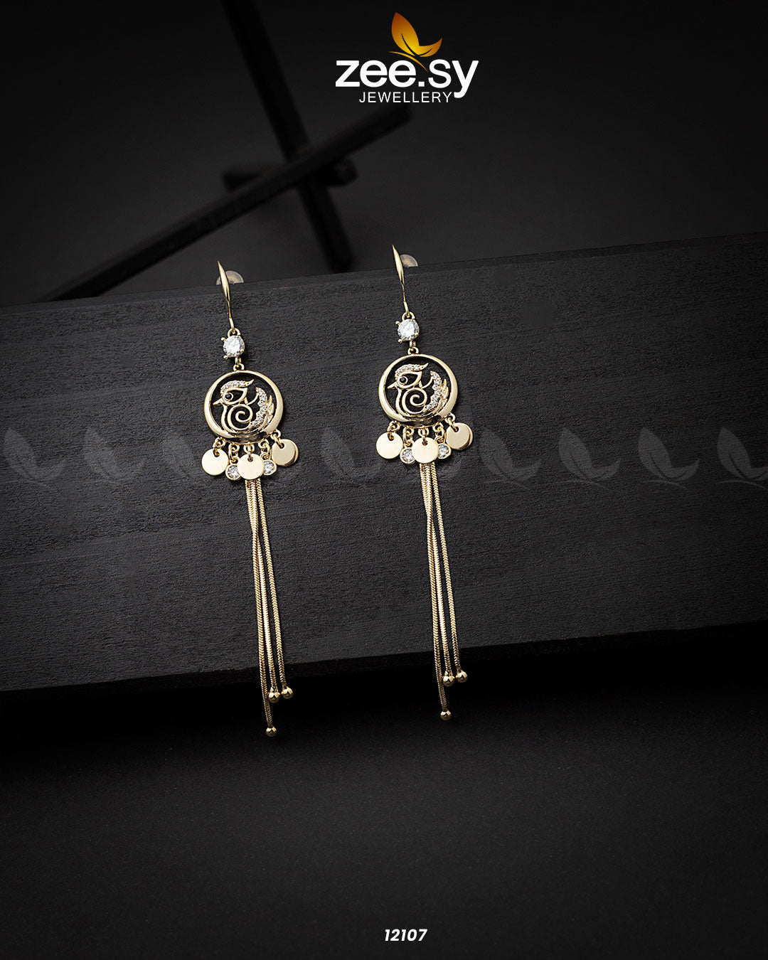 Quail Earrings - by - Libasekhas UK - Registered Vendor of : Zeesy - 100% Original Designer Dresss