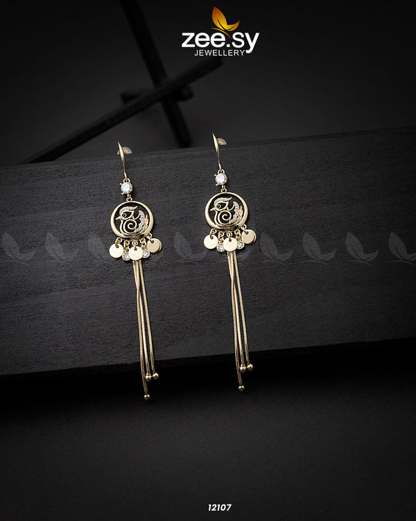 Quail Earrings - by - Libasekhas UK - Registered Vendor of : Zeesy - 100% Original Designer Dresss