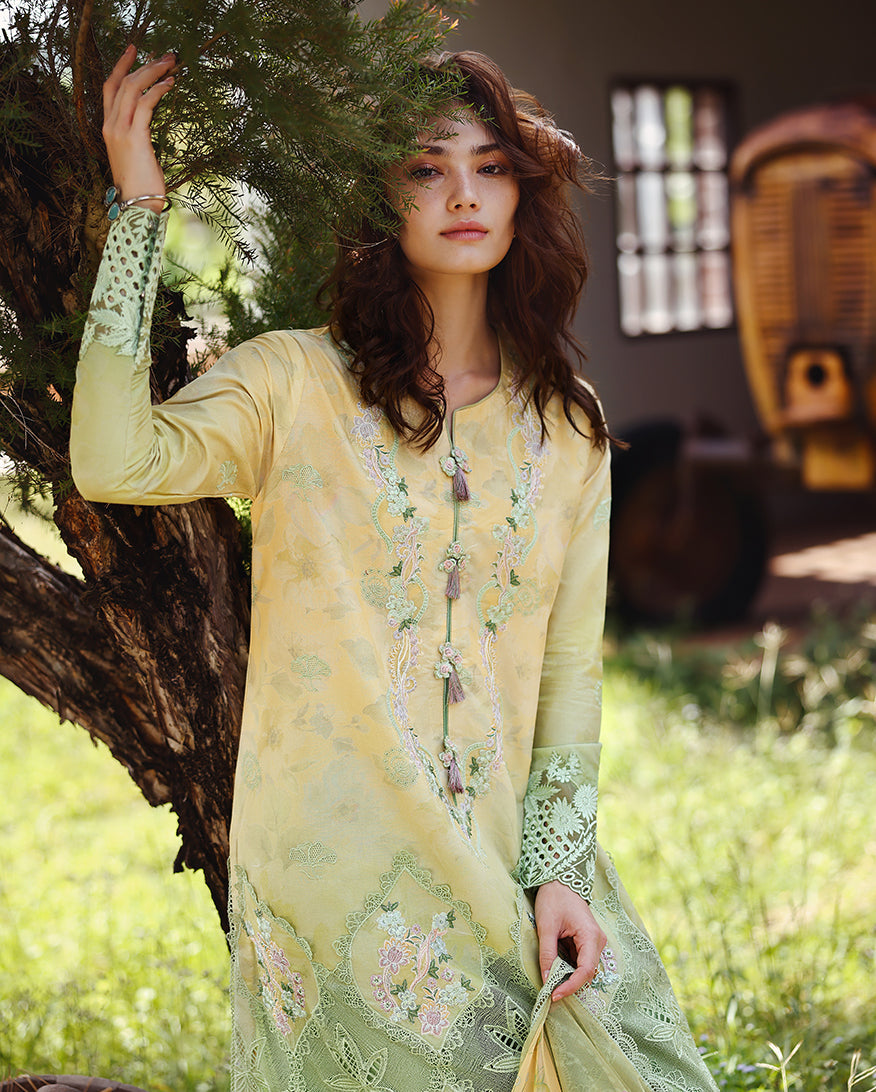 Mushq | Solace Ombre Chikankari | Quiet Bloom - by Libasekhas - Registered Vendor of : Mushq - 100% Original Designer Dress