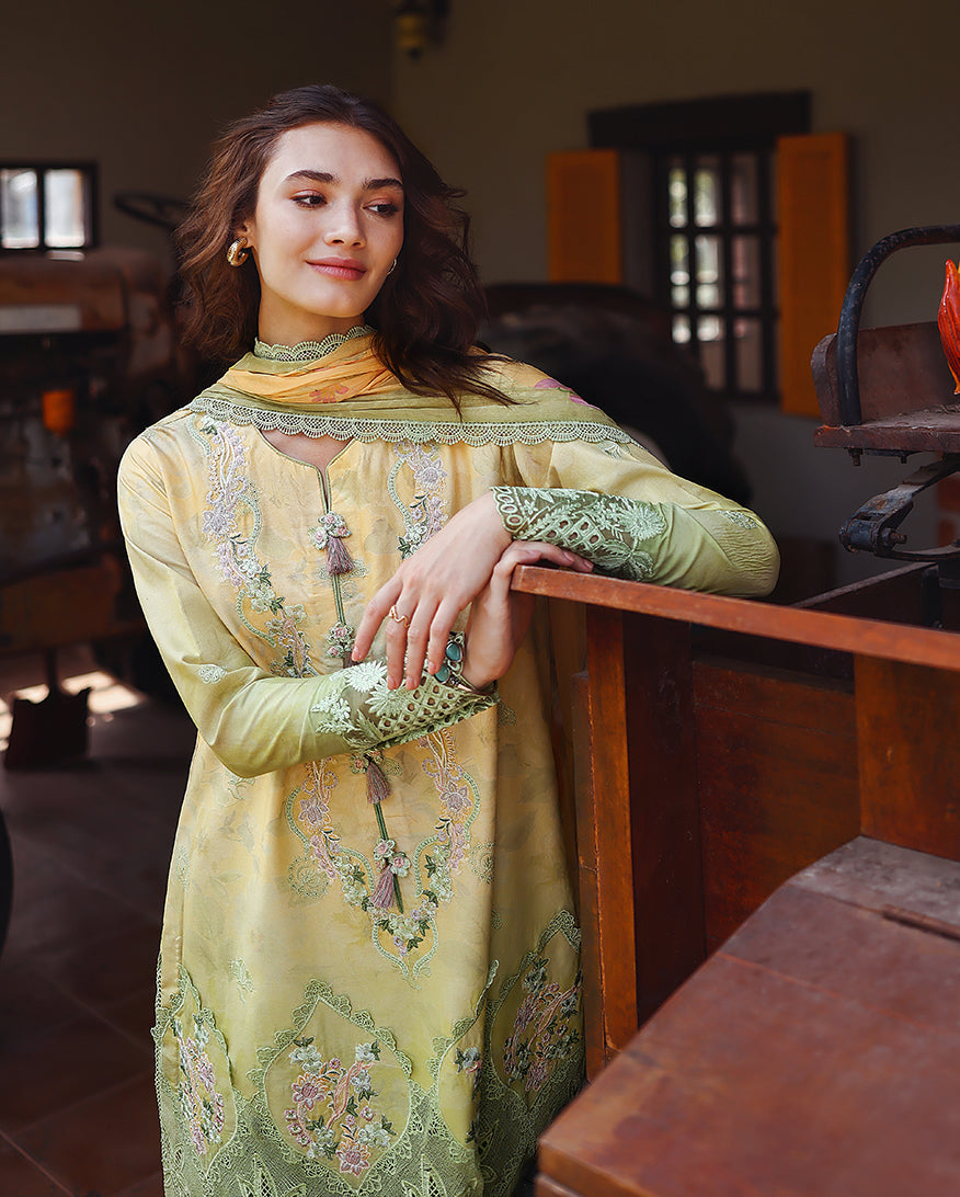 Mushq | Solace Ombre Chikankari | Quiet Bloom - by Libasekhas - Registered Vendor of : Mushq - 100% Original Designer Dress