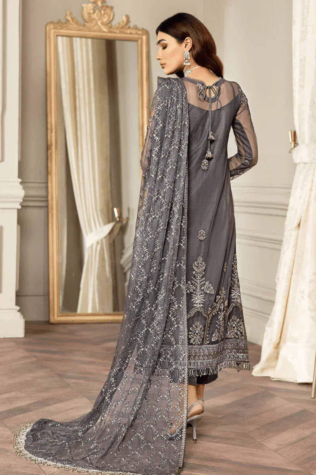 Zarif | Mehroz Formals | Storm Grey - by - Libasekhas UK - Registered Vendor of : Zarif - 100% Original Designer Dresss