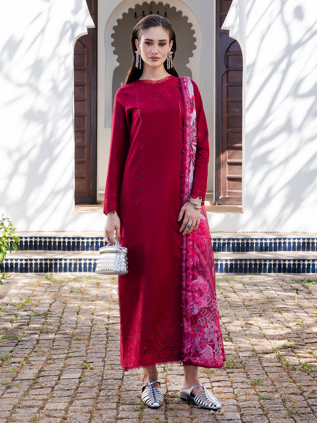 Izel | Dareen Luxury Lawn 26 | Rangrez - by Libasekhas UK - Registered Vendor of : Izel - 100% Original Designer Dress