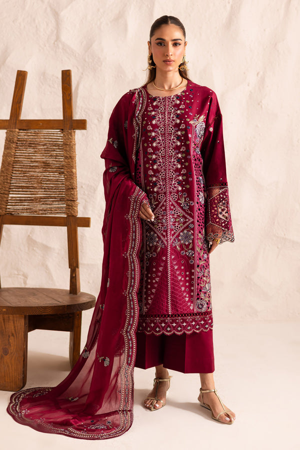 Marjjan | Guzel Lawn | SMC 204-B (Maroon) - by Libasekhas UK - Registered Vendor of : Marjjan - 100% Original Designer Dress