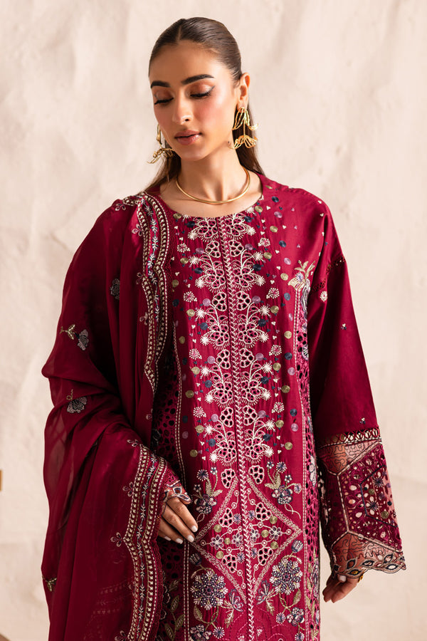 Marjjan | Guzel Lawn | SMC 204-B (Maroon) - by Libasekhas UK - Registered Vendor of : Marjjan - 100% Original Designer Dress