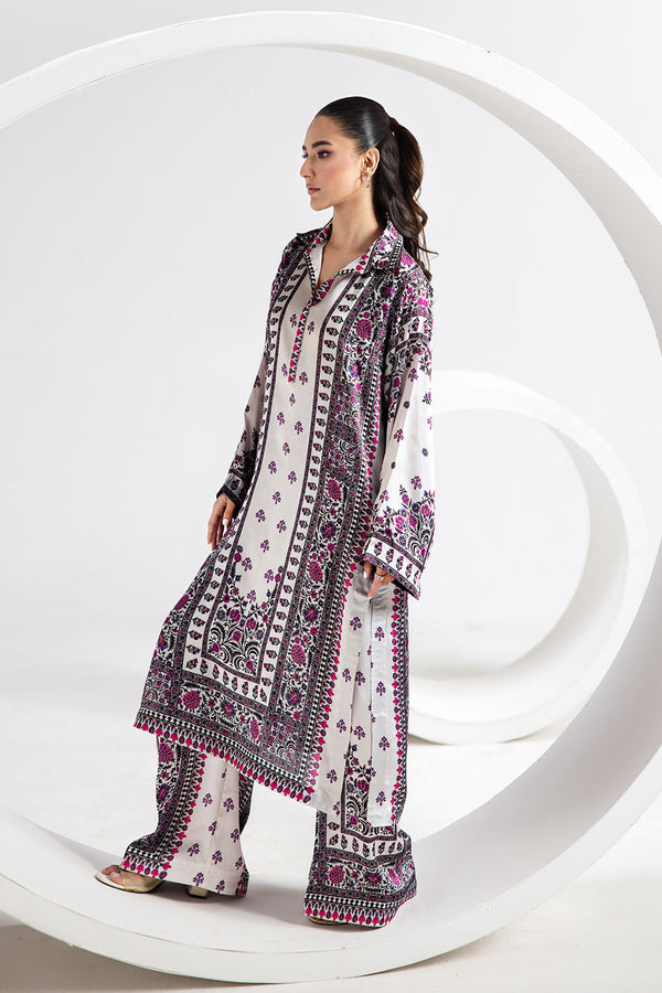 Afsanah | The Print Edit | GARDEN GLAM (extended shirt) AP-103 - by - Libasekhas UK - Registered Vendor of : Afsanah - 100% Original Designer Dresss