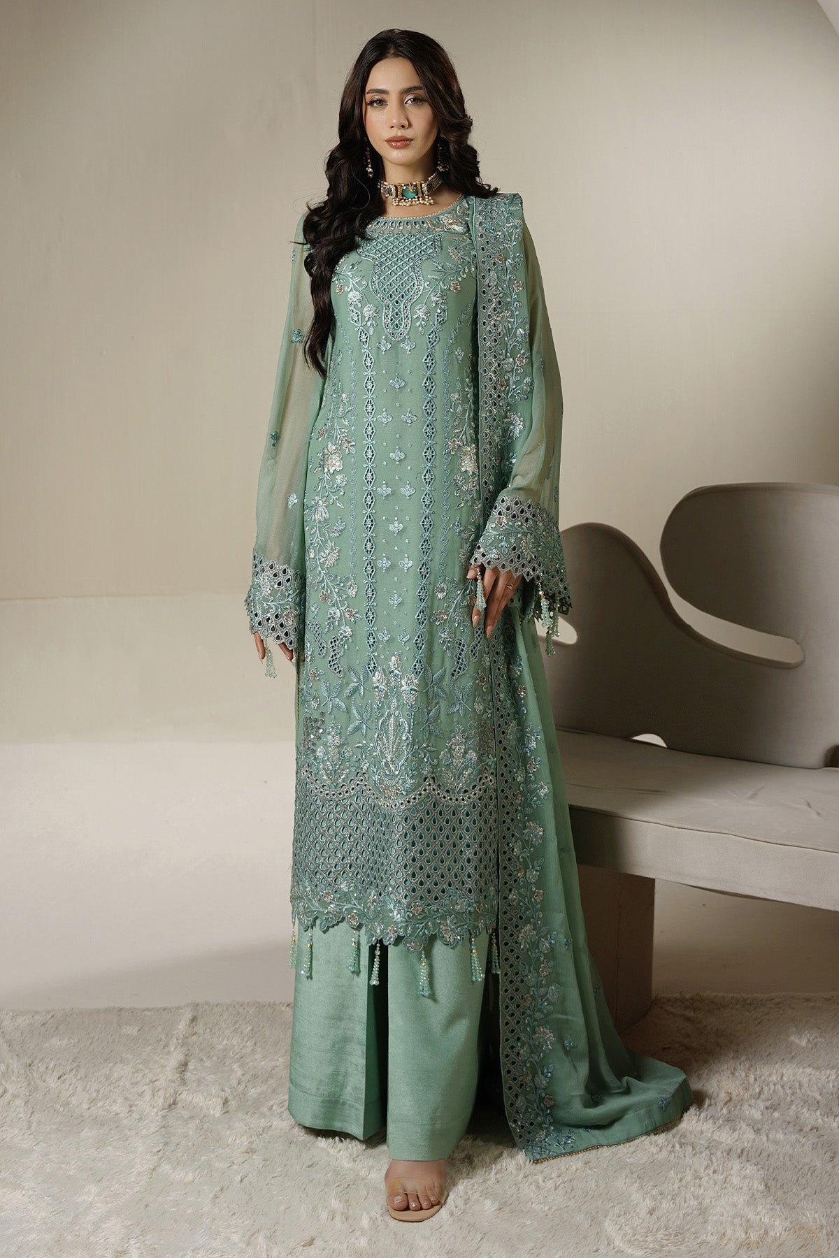 Maryams | Aarzu Formals | A-12008 - by Libasekhas UK - Registered Vendor of : Maryams - 100% Original Designer Dress