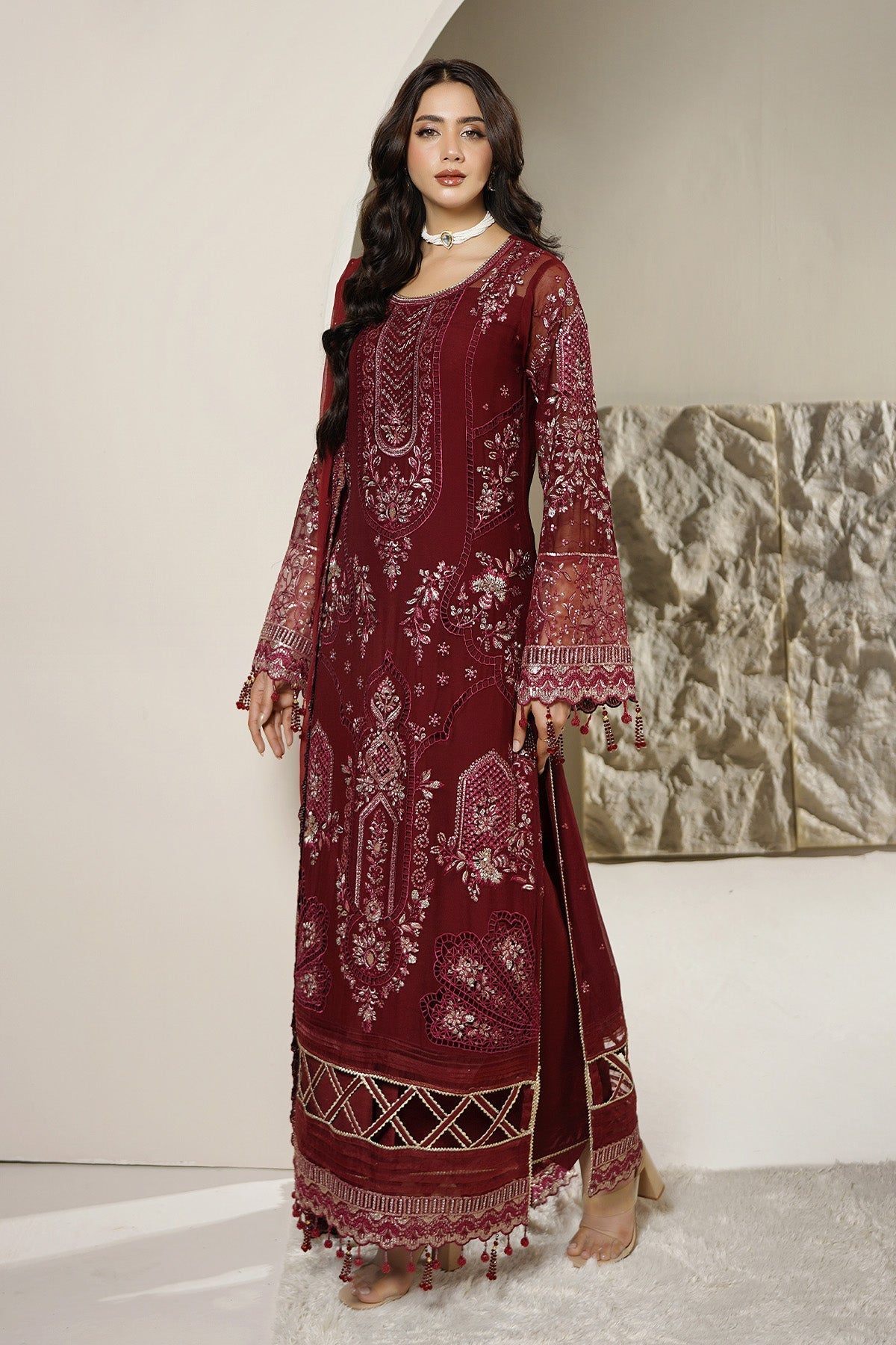 Maryams | Aarzu Formals | A-12001 - by Libasekhas UK - Registered Vendor of : Maryams - 100% Original Designer Dress