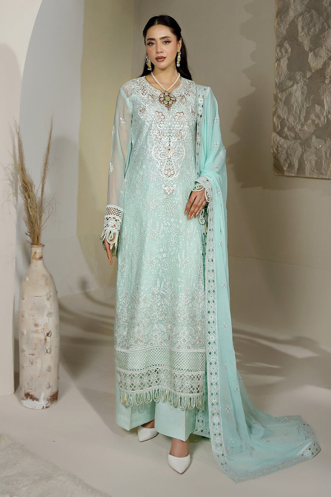 Maryams | Aarzu Formals | A-12002 - by Libasekhas UK - Registered Vendor of : Maryams - 100% Original Designer Dress