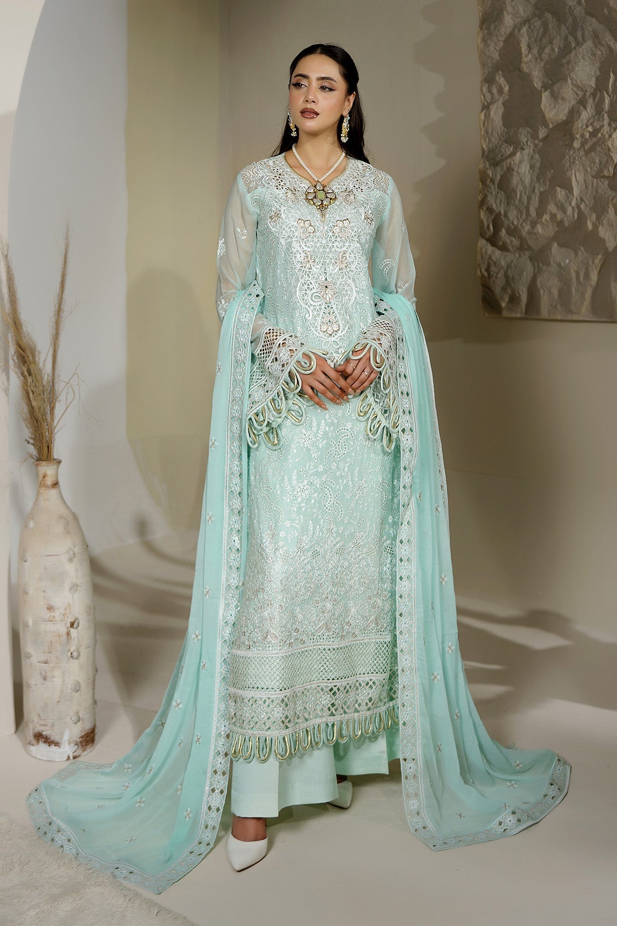 Maryams | Aarzu Formals | A-12002 - by Libasekhas UK - Registered Vendor of : Maryams - 100% Original Designer Dress